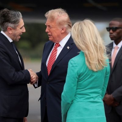Trump arrives in Ireland as major security operation under way