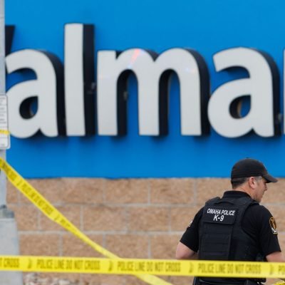 Woman shot dead after trying to kidnap toddler in supermarket and attacking him with a knife